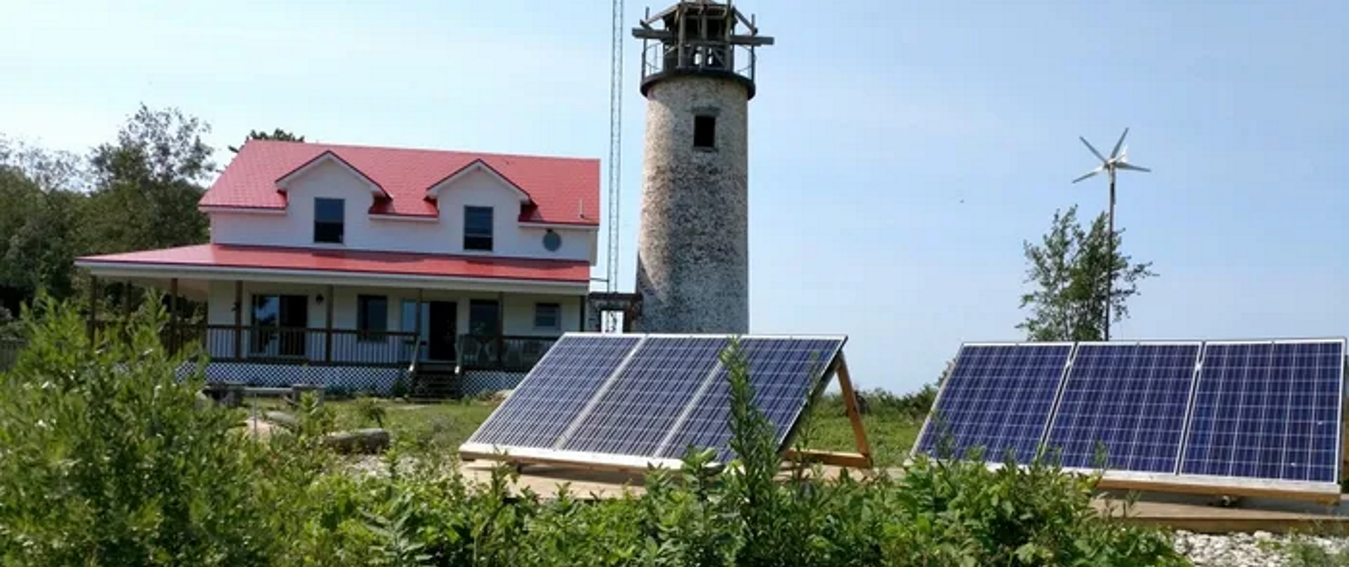 Charity Island Lodge Solar Panel Array - Suntec Wind and Solar